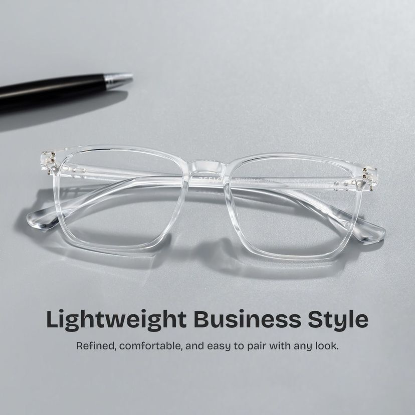 Martinez Clear Square Glasses
