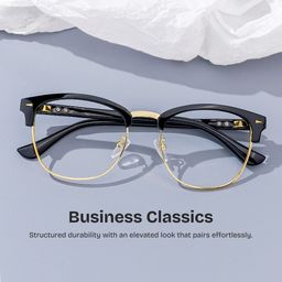 Lasha Black Browline Glasses0