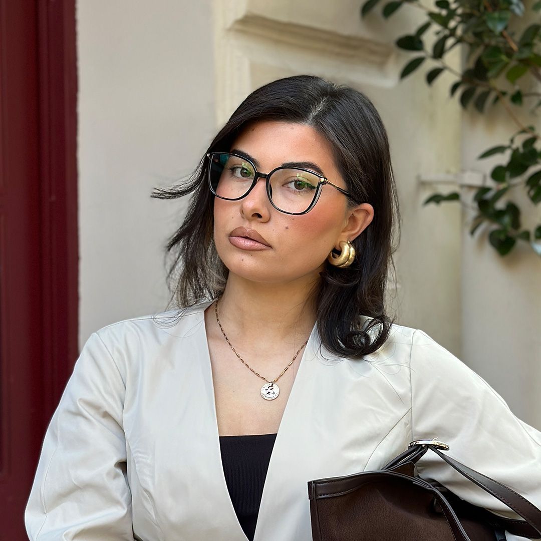 Rodz Square Black Frame Glasses for Women | ZEELOOL9
