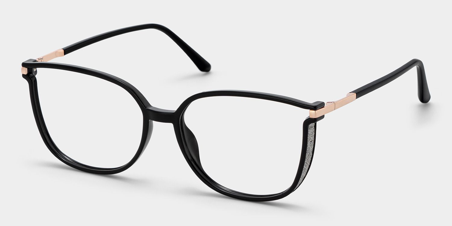 Rodz Square Black Frame Glasses for Women | ZEELOOL4