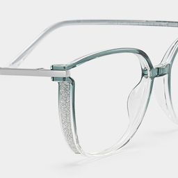 Rodz Gray Green Square Glasses4
