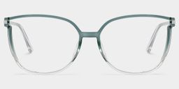 Rodz Gray Green Square Glasses0