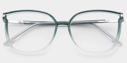 Rodz Gray Green Square Glasses1