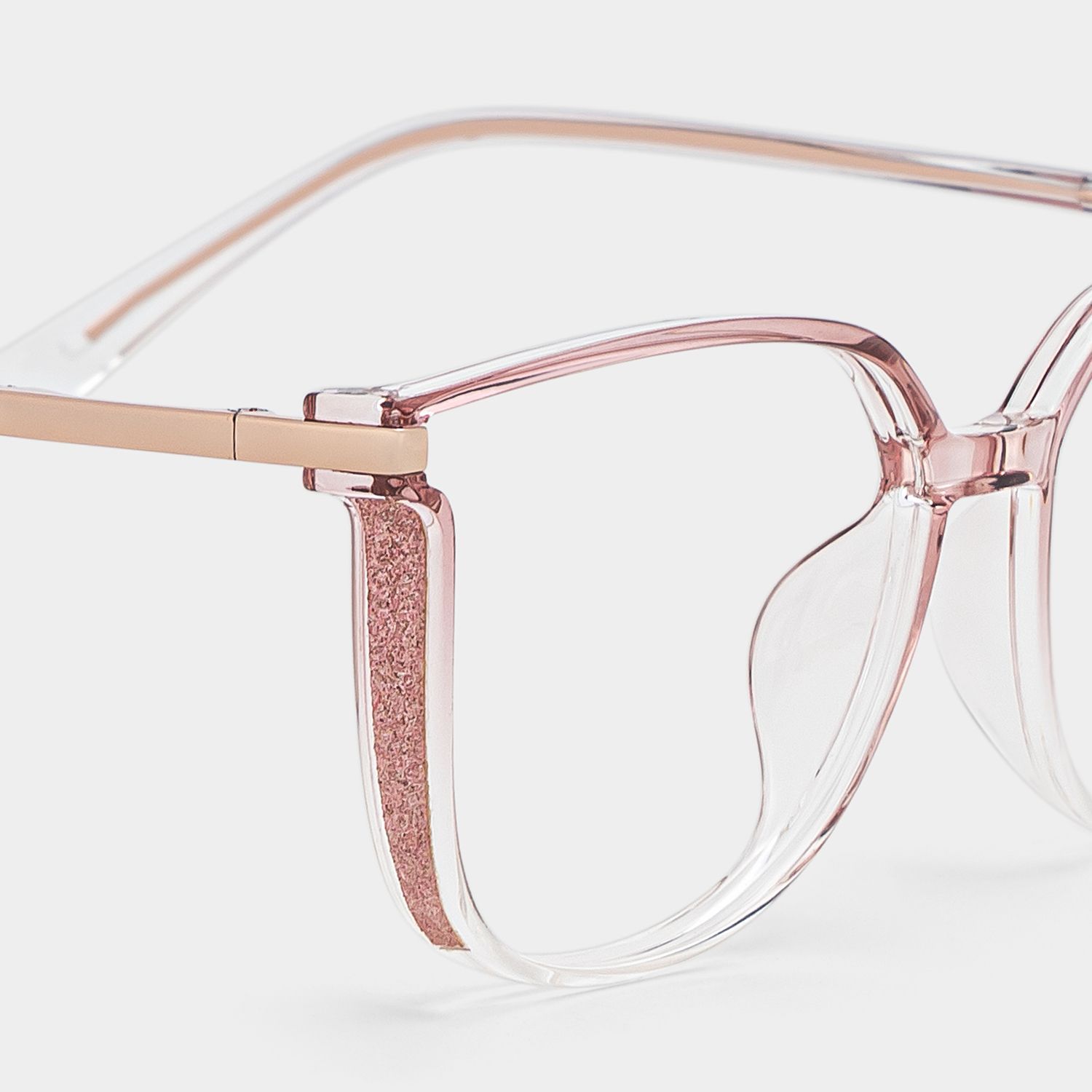 Rodz Square Pink Frame Glasses  for Women | ZEELOOL4