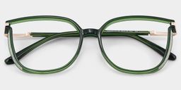 Rodz Dark-Green Square Glasses1