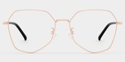 Bivins Gold Geometric Glasses1