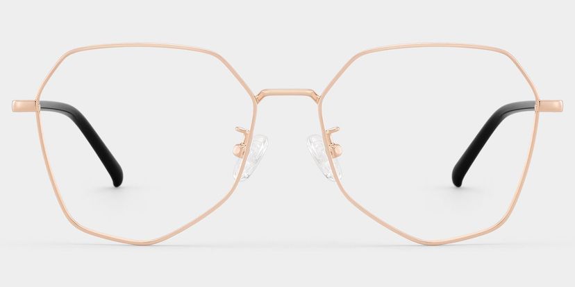 Bivins Gold Geometric Glasses