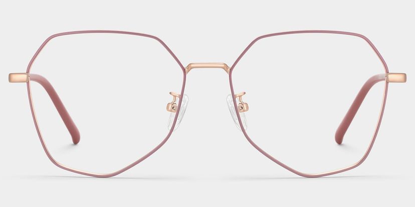 Bivins Pink Geometric Glasses