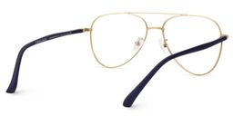 Paige Blue-Gold Aviator Glasses6