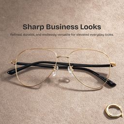 Paige Gold Aviator Glasses0