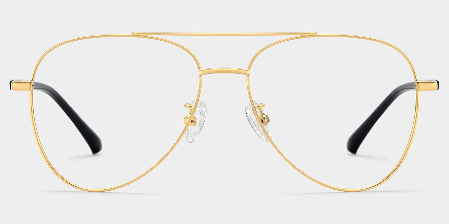 Paige Aviator Gold Glasses | Zeelool Glasses1