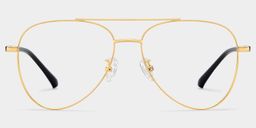 Paige Gold Aviator Glasses1