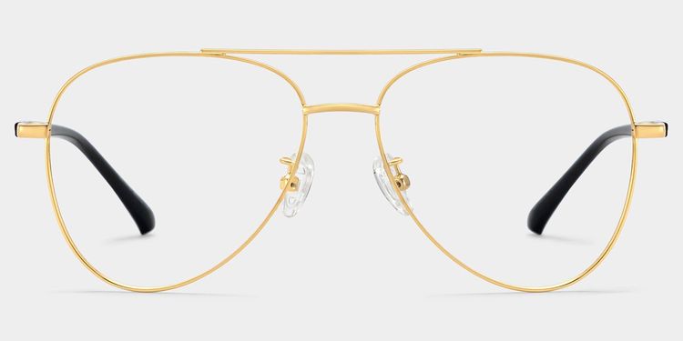 Paige Gold Aviator Glasses