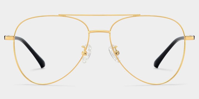 Paige Gold Aviator Glasses