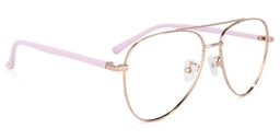Paige Rose-Gold Aviator Glasses2