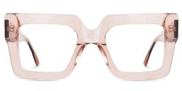 Brandon Beige Square Glasses1