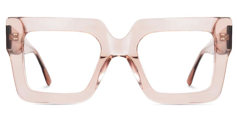 Brandon Beige Square Glasses
