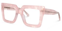 Brandon Pink Square Glasses1