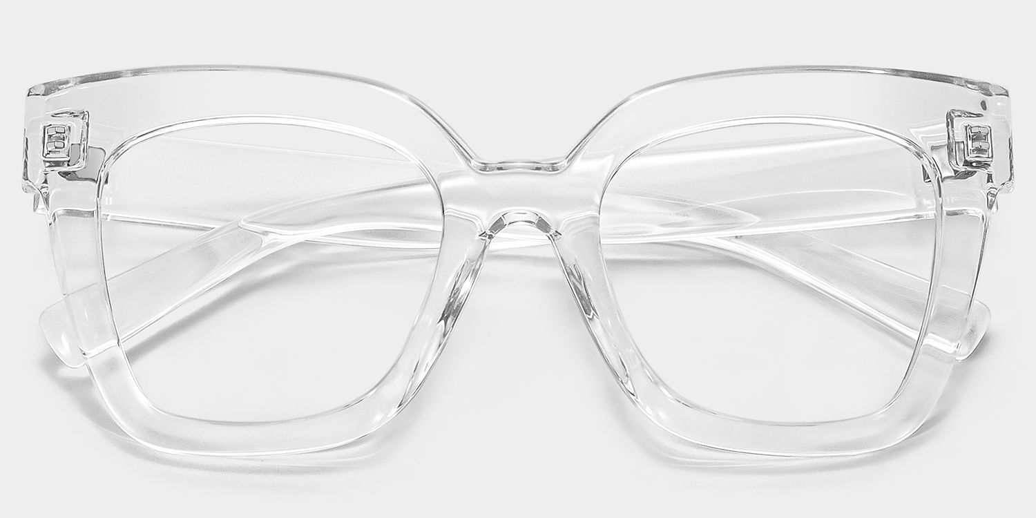 Malcolm Square Clear TR90 Frame Glasses | Zeelool1