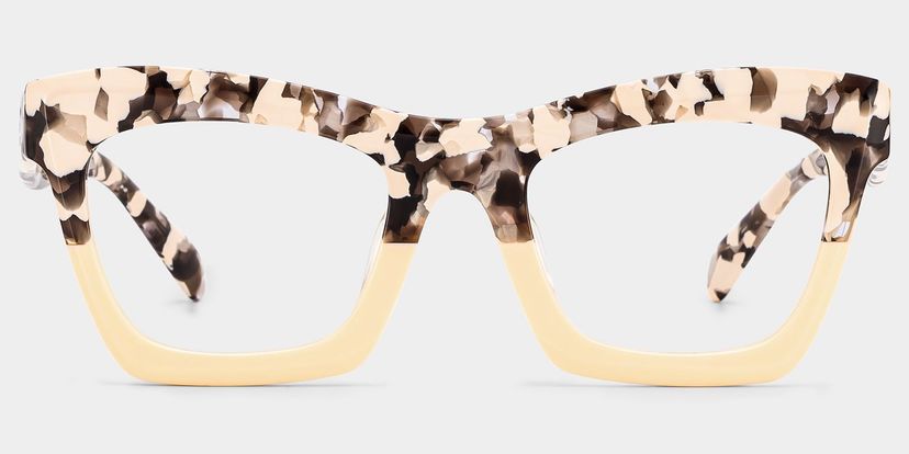 Benitez Two-Tone Rectangle Glasses