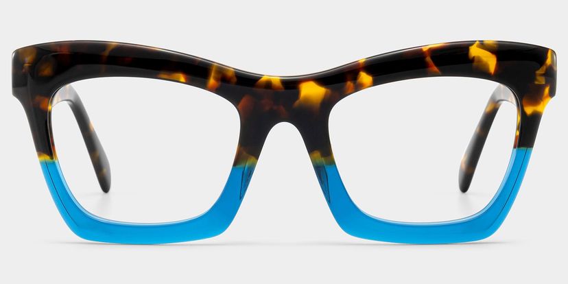 Benitez Blue Rectangle Glasses