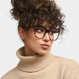 Minguela Pink-Tortoise Square Glasses1