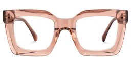 Lobo Beige Square Glasses1