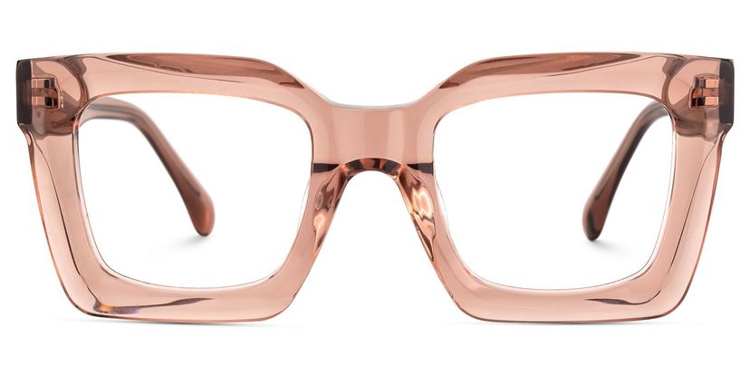 Lobo Beige Square Glasses