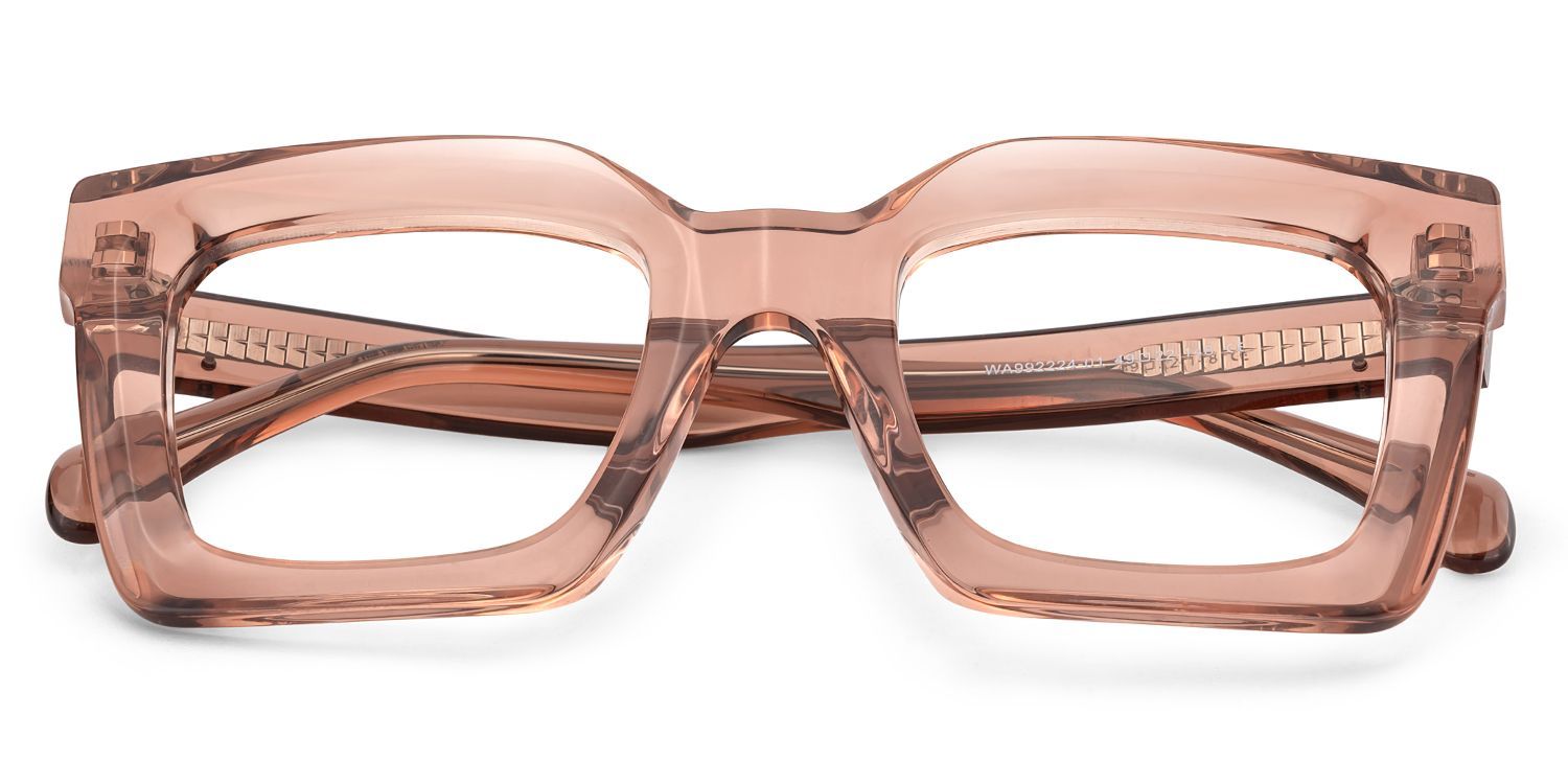 Lobo Square Beige Eyeglasses & Glasses Frames | ZEELOOL2