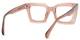 Lobo Beige Square Glasses5