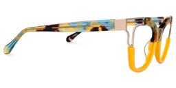 Rhoden Yellow Cat eye Glasses4
