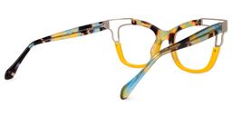 Rhoden Yellow Cat eye Glasses5