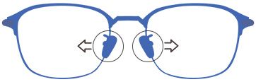 Wire Frame Glasses High Adjustment